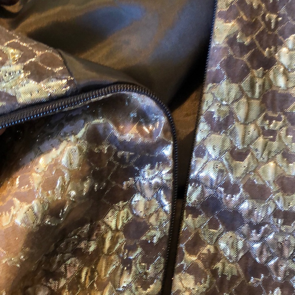 ELLEN TRACY Size 14 Shimmer SnakeScale Lined Skirt Elegant Party Luxe $298 NEW - Picture 12 of 14